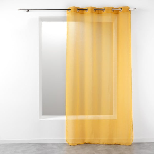 Żółta firanka 140x280 cm Telma – douceur d'intérieur