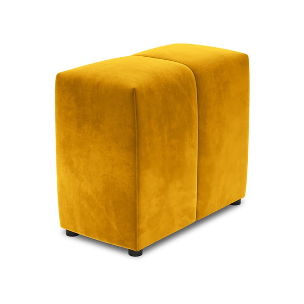 Żółte aksamitne oparcie do sofy modułowej Rome Velvet – Cosmopolitan Design