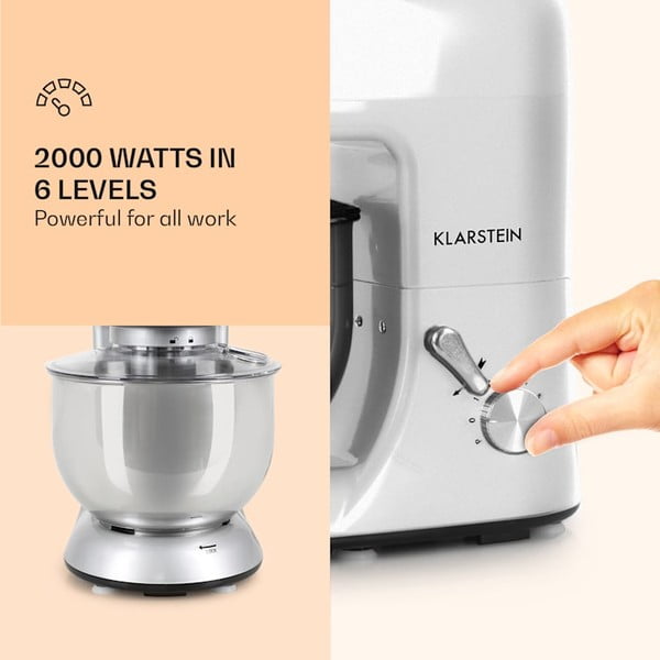 Szary wielofunkcyjny robot kuchenny Klarstein Lucia Argentea-image-3