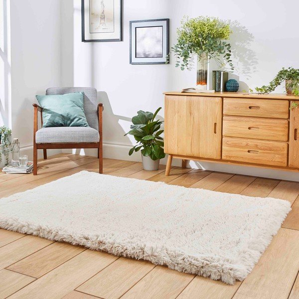 Kremowy dywan 80x150 cm Super Teddy – Think Rugs-image-2