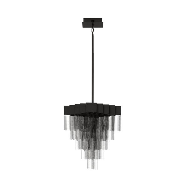 Stalowa lampa wisząca LED ze ściemniaczem w kolorze matowej czerni Revια – Nova Luce
