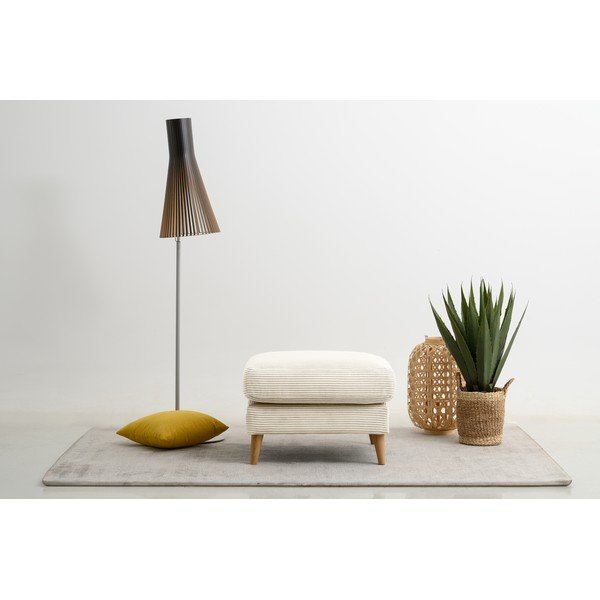 Biały sztruksowy podnóżek Paris – Scandic-image-1