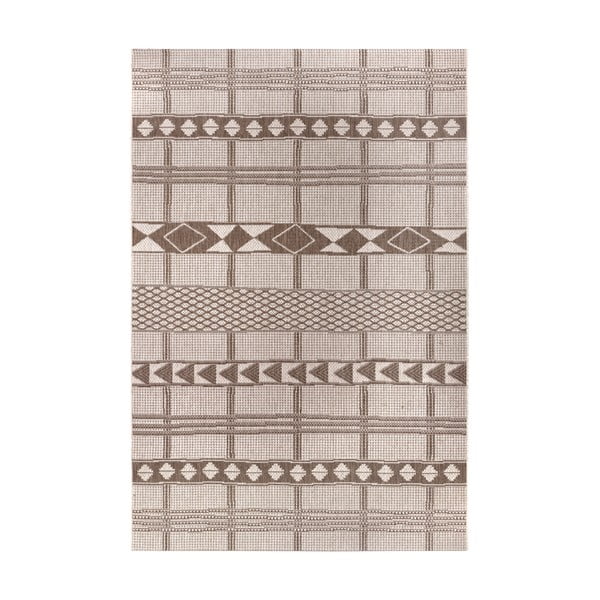 Brązowo-beżowy dywan odpowiedni na zewnątrz Ragami Madrid, 80x150 cm