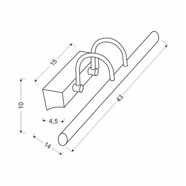 Biały kinkiet LED Linea – Candellux Lighting-image-2