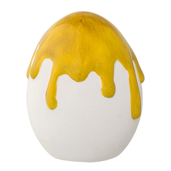 Żółte dekoracyjne jajko wiszące Bloomingville Mia