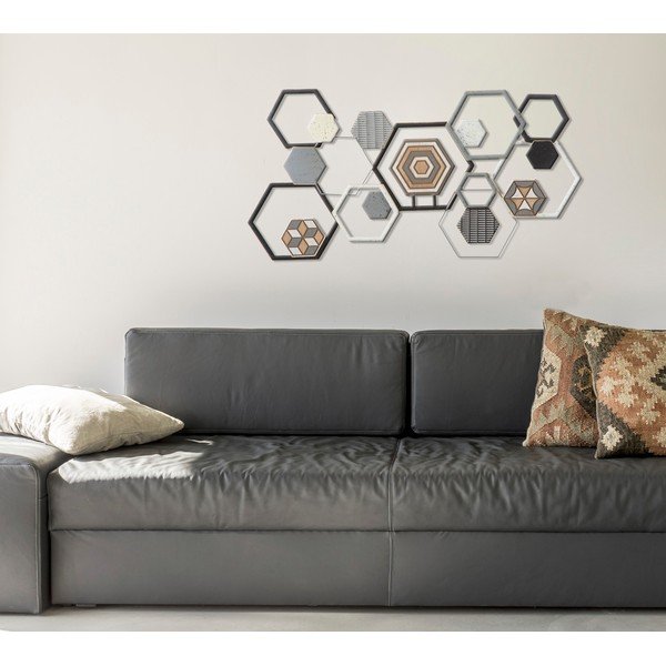 Metalowa dekoracja ścienna Mauro Ferretti Grid, 135x67,5 cm-image-1