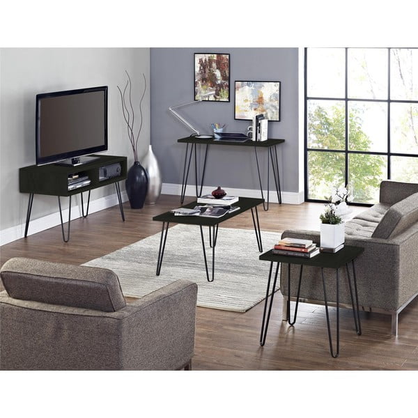 Ciemnoszara szafka pod TV w dekorze dębu 107x63 cm Owen – Støraa-image-1