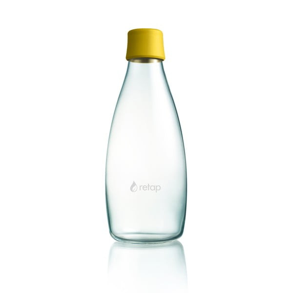 Ciemnożółta szklana butelka ReTap, 800 ml