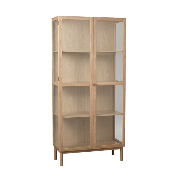 Witryna z litego drewna dębowego 190x90 cm Elba – Unique Furniture-image-2