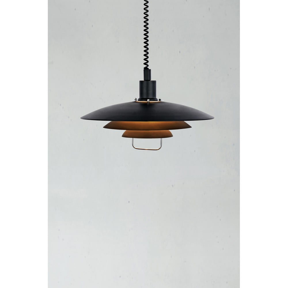 Czarna lampa wisząca Markslöjd Kikrenes, ø 48 cm (zdjęcie 4)