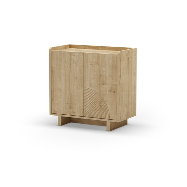 Szafka w dekorze dębu w naturalnym kolorze 80x80x40 cm Daira – Marckeric-image-3