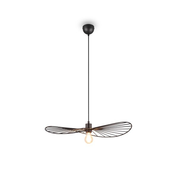 Lampa wisząca w kolorze matowej czerni ø 60 cm Chapeau – Reality-image-1