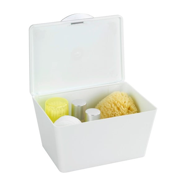 Biały pojemnik łazienkowy Wenko Brasil-image-1