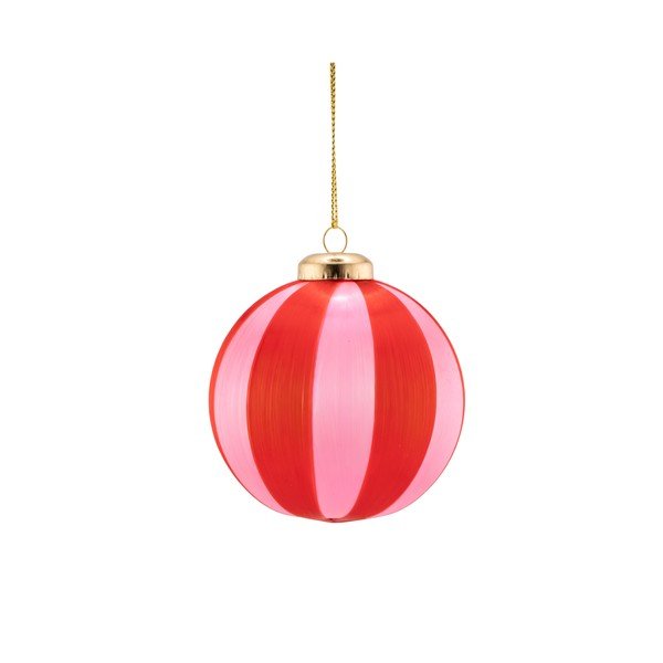 Tekstylne bombki zestaw 6 szt. 23,5 cm Yarn Stripe – Sass & Belle-image-4