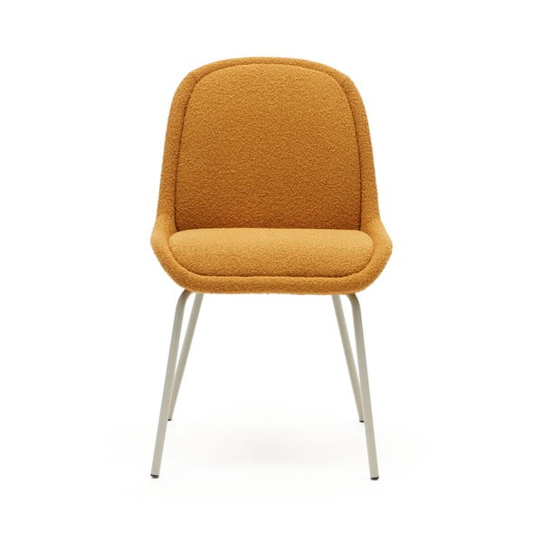Musztardowe krzesła zestaw 4 szt. Aimin – Kave Home