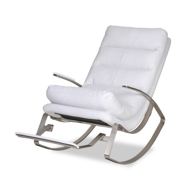 Białe
  krzesło bujane Garageeight Rockport