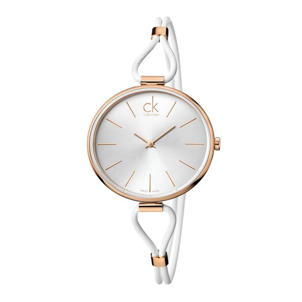 Różowo-złoty zegarek damski Calvin Klein K3V236L6