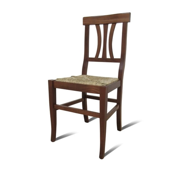 Brązowe krzesło drewniane Coco