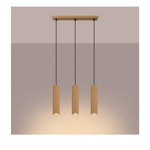 Lampa wisząca w kolorze złota Gleam – Sollux-image-2