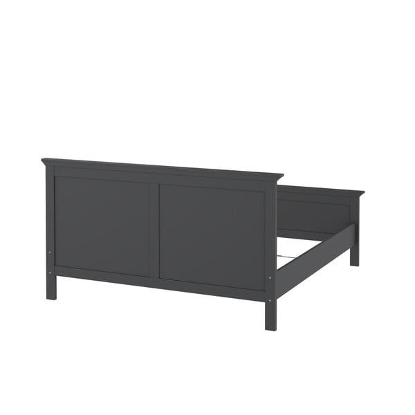 Szare łóżko dwuosobowe 160x200 cm Paris – Tvilum-image-4