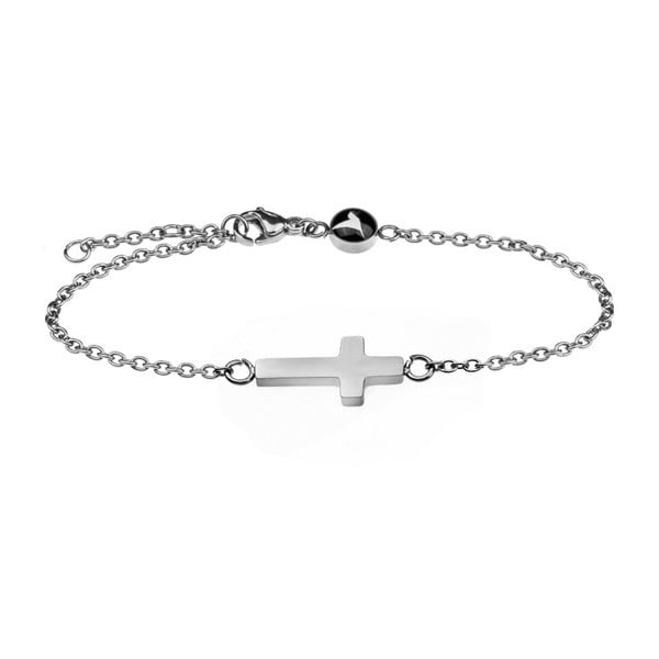 Damska bransoletka ze stali nierdzewnej w srebrnym kolorze Emily Westwood Cross