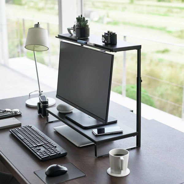 Czarny metalowy stojak na monitor Tower – YAMAZAKI-image-1