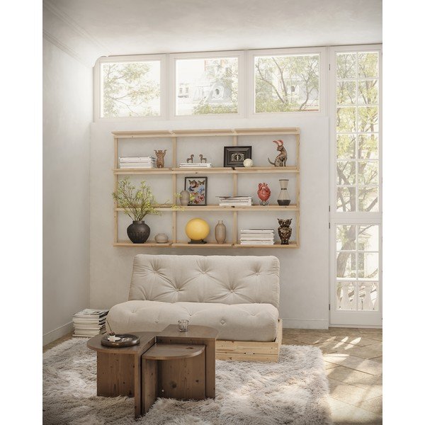 Beżowa rozkładana sofa 145 cm Flip – Karup Design-image-1