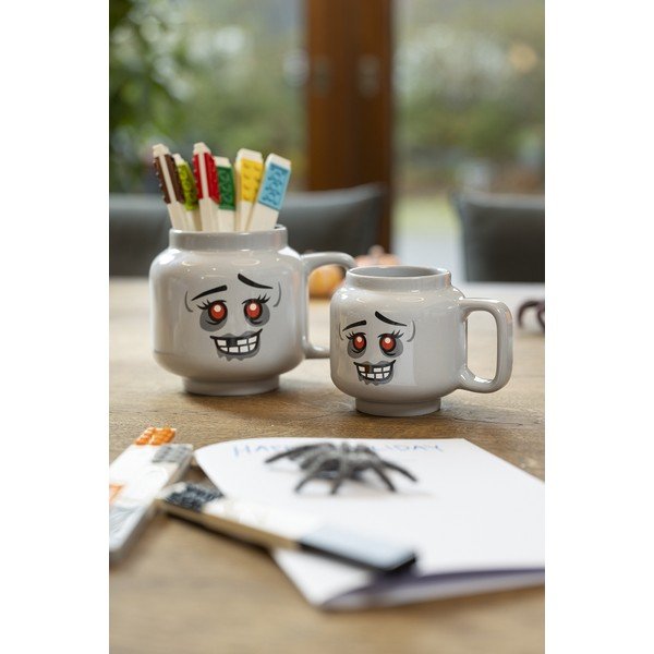Szary ceramiczny kubek dla dzieci do latte 530 ml Zombie – LEGO®-image-1