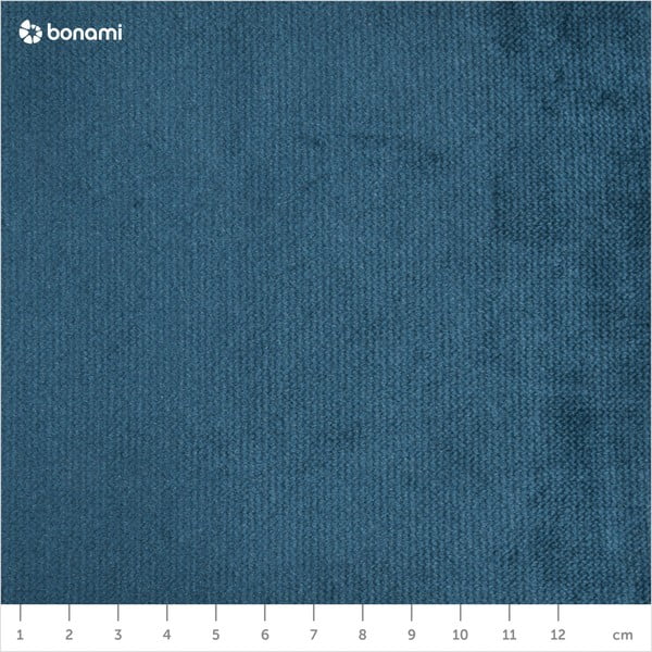 Niebieski aksamitny fotel z czarnymi nogami Max Winzer Alegro-image-1