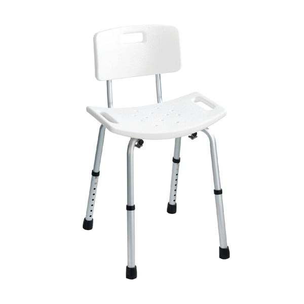 Taboret z oparciem pod prysznic Wenko Stool With Back, 54x49 cm-image-3