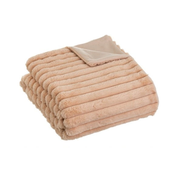 Jasnobrązowy koc z mikropluszu 130x160 cm Fur Velvet – Casa Selección
