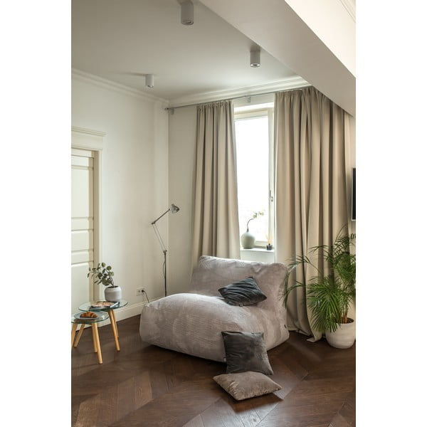 Miętowy sztruksowy worek do siedzenia Sofa Tube – SLOWDOWN-image-1