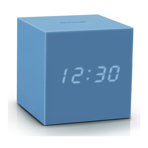 Lazurowy budzik LED Gingko Gravitry Cube-image-2