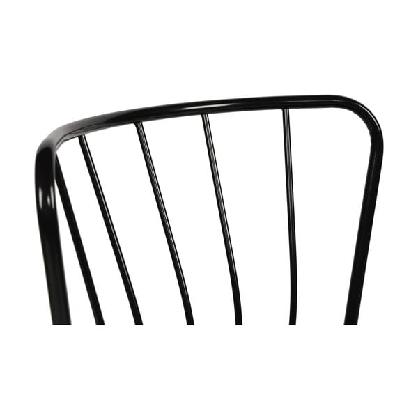 Czarne metalowe krzesła zestaw 2 szt. Yildiz – Kalune Design-image-2