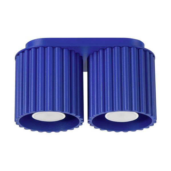 Niebieska metalowa lampa punktowa 10x21 cm Zora – Sollux