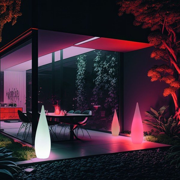 Solarna lampa zewnętrzna LED ø 25 cm Palmas – Reality-image-2