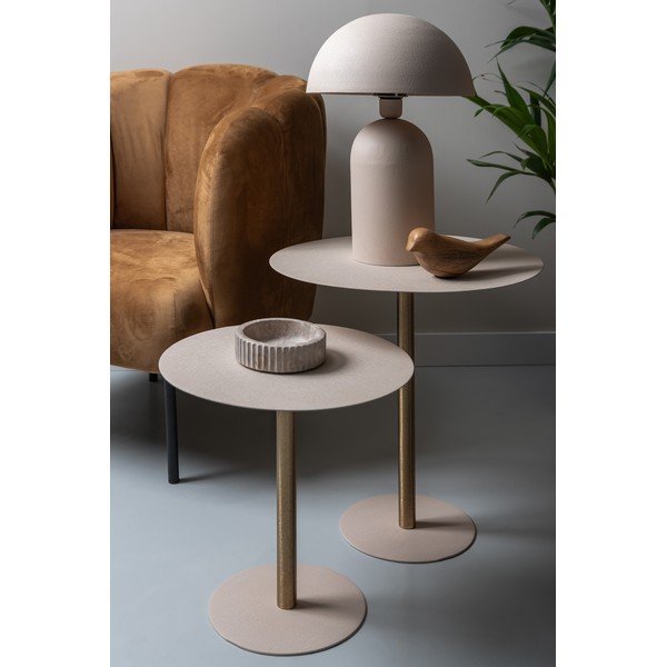 Metalowy okrągły stolik ø 40 cm Dex – Leitmotiv-image-4