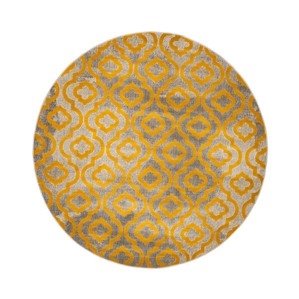 Żółty dywan Webtapetti Evergreen, 155 cm