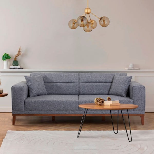 Ciemnoszara rozkładana sofa 223 cm Liones – Artie-image-1