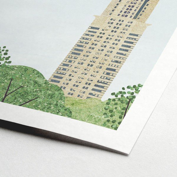 Plakat 30x40 cm Chrysler Building – Travelposter-image-1