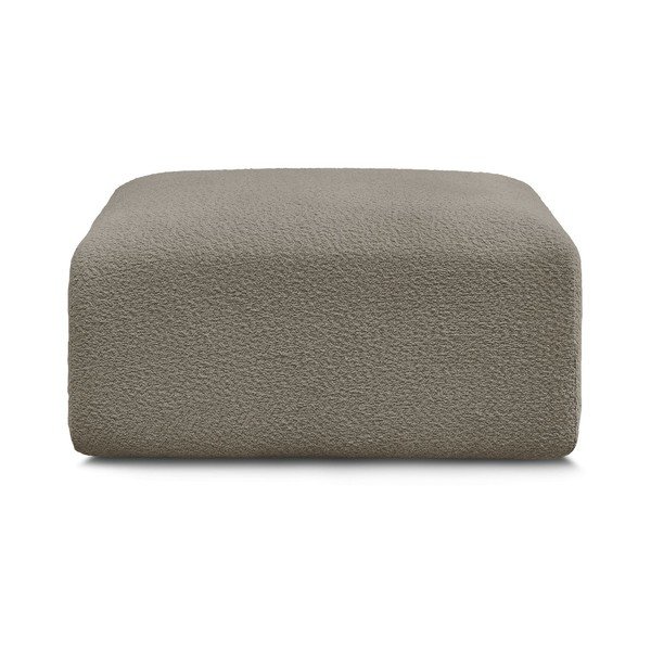 Szarobrązowy podnóżek z materiału bouclé Tina – Bobochic Paris