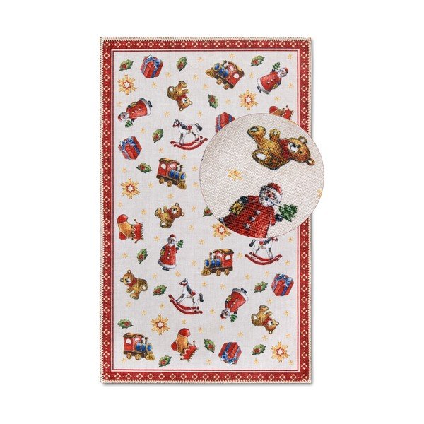 Czerwony dywan ze świątecznym motywem 50x80 cm Red Christmas – Villeroy&Boch