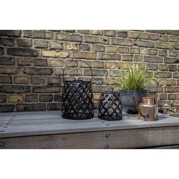 Czarny lampion LED Star Trading Calabria, wys. 28 cm-image-3