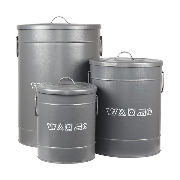 Kosz metalowy na pranie LABEL51, ⌀ 40 cm-image-4