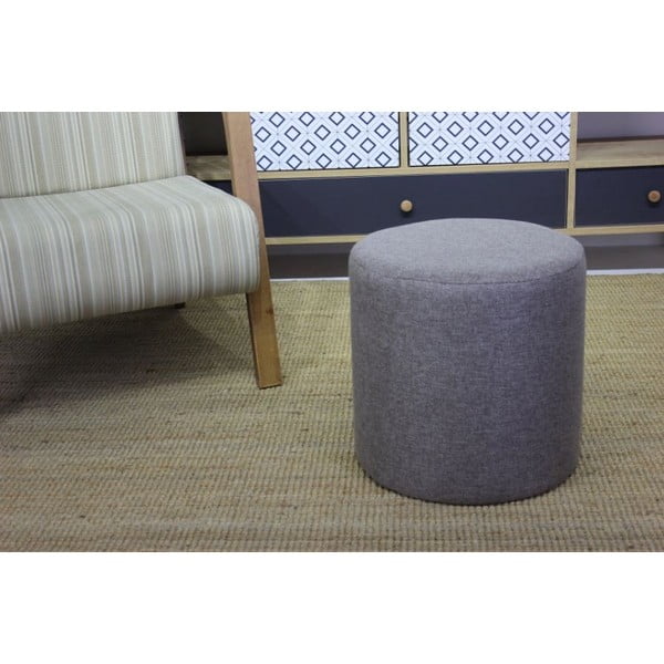 Szary puf Silindir – Balcab Home-image-1