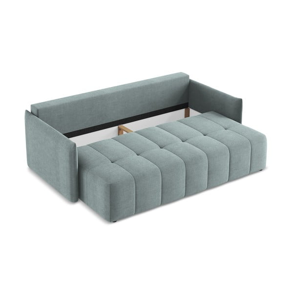 Niebieska rozkładana/ze schowkiem sofa 225 cm Moku – Makamii-image-4