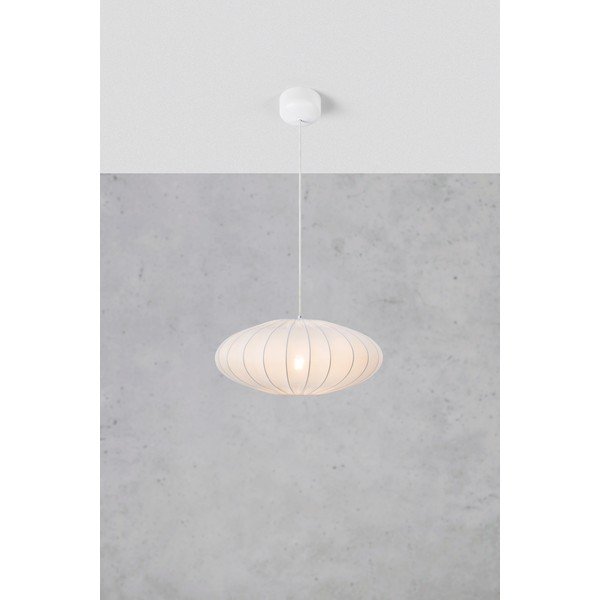 Biała lampa wisząca ø 50 cm Solia – Markslöjd-image-3