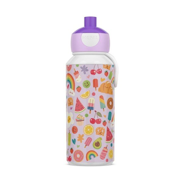Fioletowa plastikowa butelka dla dzieci 400 ml Food Fest – Mepal
