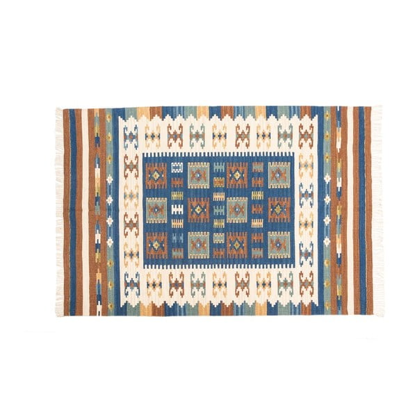 Dywan ręcznie tkany Kilim Dalush 002, 90x60 cm