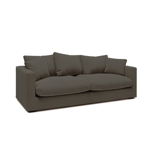 Ciemnoszara sztruksowa sofa 220 cm Comfy – Scandic-image-1